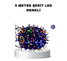 50 Ampullü 5 Metre LED Işık – 8 Modlu, Enerji Tasarruflu Dekoratif Aydınlatma