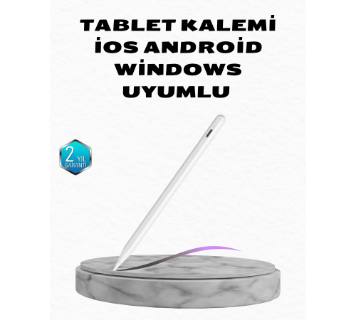Manyetik Dokunmatik Kalem – Bluetooth Gerektirmeyen, Type-C Şarjlı, iPad ve Android Uyumlu Hassas Stylus