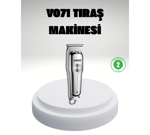 Gümüş Desenli Şarjlı Tıraş Makinesi – 120 Dakika Çalışma Süresi, 3 Başlıklı