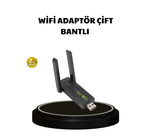 Dual Band USB WiFi Adaptör – 1200 Mbps Hız