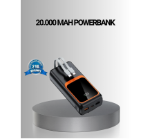 Powerbank 20000 mAh Yüksek Kapasiteli ve 22.5W Hızlı Şarj Destekli