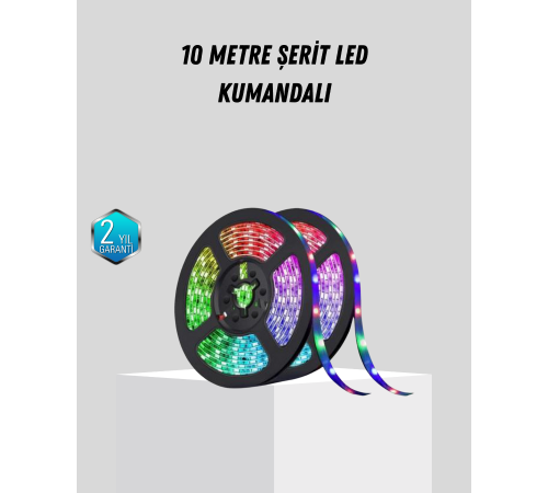 Smart Şerit LED Işık – Uzaktan Kumandalı, USB Girişli, Müzik Modlu