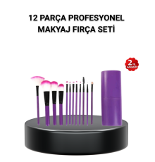 12’li Profesyonel Makyaj Fırça Seti – Dökülmeyen Yumuşak Kıllı, Ergonomik Tasarım