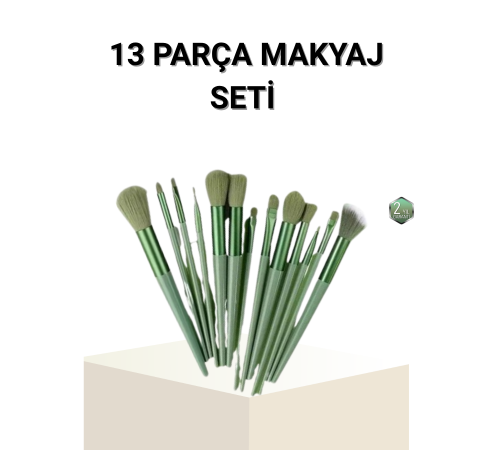 13’lü Profesyonel Makyaj Fırça Seti – Yumuşak Sentetik Kıllı, Tüm Cilt Tiplerine Uygun