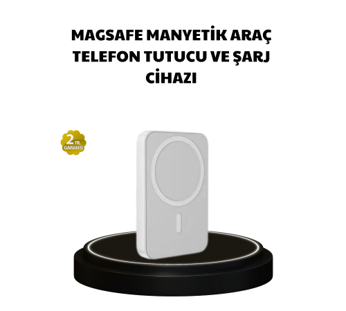 Manyetik Kablosuz Powerbank – iPhone 12/13/14/15 Uyumlu, Hızlı Şarjlı, Ultra Hafif
