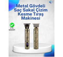 Dayanıklı Çelik Kafa ve Güçlü Motorlu Saç Sakal Makinesi