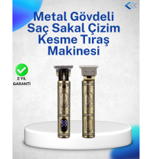 Dayanıklı Çelik Kafa ve Güçlü Motorlu Saç Sakal Makinesi