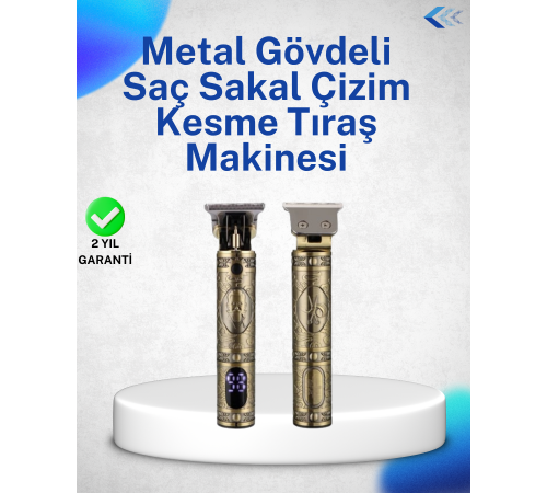 Dayanıklı Çelik Kafa ve Güçlü Motorlu Saç Sakal Makinesi