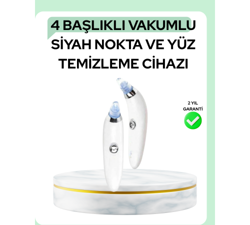 Gözenek Açıcı Buhar Etkili Vakumlu Siyah Nokta Temizleyici – Farklı Cilt Tiplerine Uygun