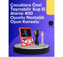 Çocuklar İçin 400 Retro Oyunlu Konsol