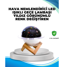 Gece lambası özellikli taşınabilir nemlendirici ve aromaterapi cihazı USB girişli