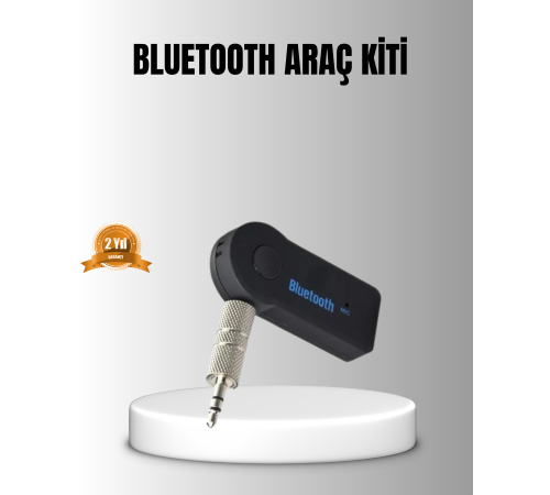 Bluetooth AUX Araç Kiti Eller Serbest Müzik Çalar Dahili Mikrofonlu