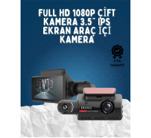 Çift Görüşlü Dashcam – Gece Görüşlü 1080P Araç İçi Güvenlik Kamerası