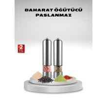 Otomatik Pilli Tuz ve Karabiber Öğütücü Seti