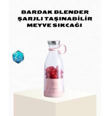 Kablosuz Taşınabilir Mini Blender – USB Şarjlı, 1200mAh