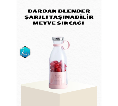 Kablosuz Taşınabilir Mini Blender – USB Şarjlı, 1200mAh