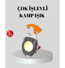 Çok Fonksiyonlu Anahtarlık Fener – Güçlü LED Işıklı, Şarjlı, Düdüklü ve Tornavidalı Mini El Feneri