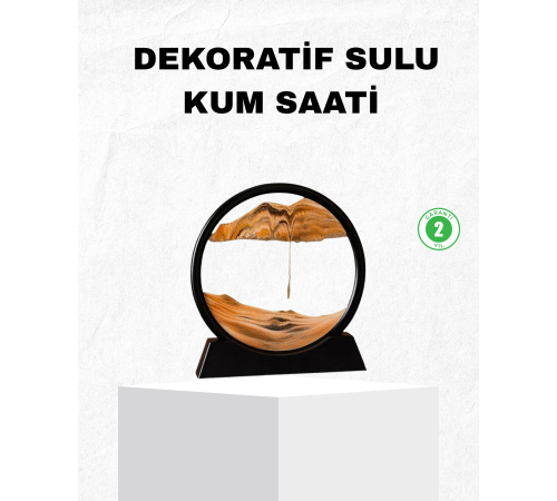 Dekoratif Kum Saati – Şık Masa Üstü Aksesuar, Dayanıklı Malzeme, Modern ve Klasik Tasarım