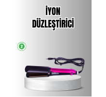 Profesyonel İyon Teknolojili Saç Düzleştirici – 220°C Hızlı Isınma ve LED Ekranlı Tasarım