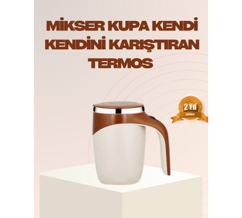 USB Şarjlı Manyetik Karıştırıcı Kupa – Otomatik Kahve Karıştırma Bardağı