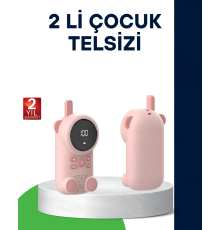 LCD Ekranlı Bebek Telsizi – İki Yönlü Ses, Uzun Menzil, Çocuk Dostu Tasarım