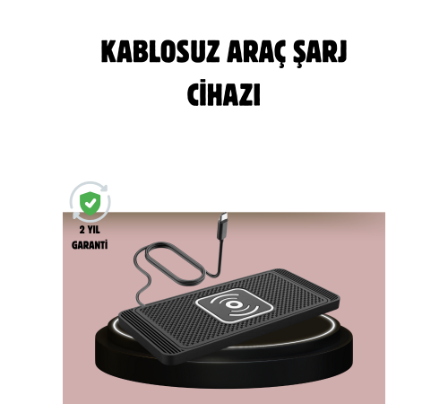 Manyetik Kablosuz Araç Şarj Cihazı – Hızlı Şarj, Kaymaz Taban, Güvenli Kullanım