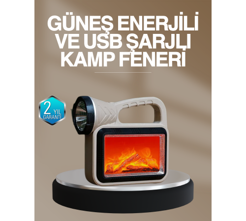 Solar COB Alev Efektli Lamba – Güneş Enerjili, Suya Dayanıklı, Taşınabilir