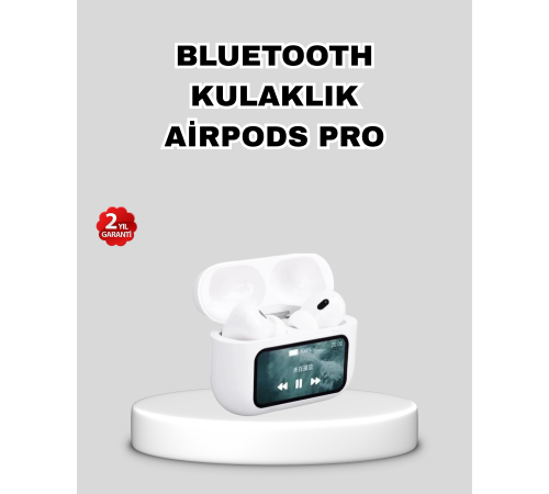 Dokunmatik Ekranlı Bluetooth Kulaklık – ANC, Suya Dayanıklı, Powerbank Kutulu