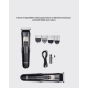 Sessiz Motorlu, Kablosuz Kullanımlı Şarjlı Saç ve Sakal Kesme Makinesi – Taraklı Set
