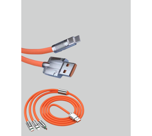 Çoklu Cihaz Dostu 120 W Hızlı Şarj Kablosu – Tek Kablo ile Her Cihaz Elinizin Altında