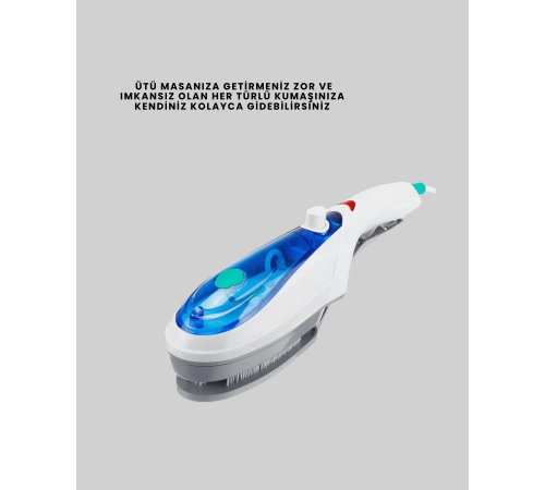 Buharlı Kırışıklık Giderici Pratik Ev ve Seyahat Ütüsü