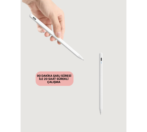 Yüksek Hassasiyetli Eğim Sensörlü Dijital Kalem – USB-C Hızlı Şarjlı