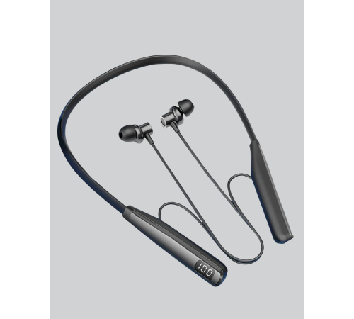 Boyun Askılı Kablosuz Bluetooth Kulaklık – Aktif Gürültü Önleme, LCD Ekranlı