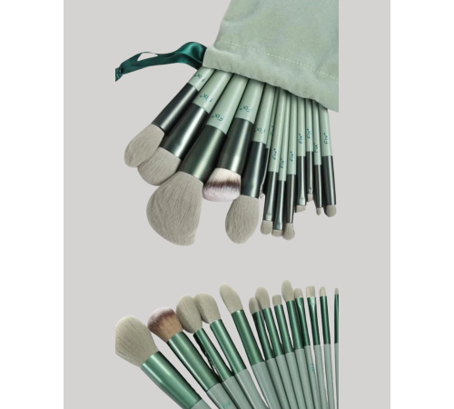 Toz ve Krem Ürünler İçin Güçlü Tutucu Yumuşak Kıllı Makyaj Fırça Takımı 13 Parça