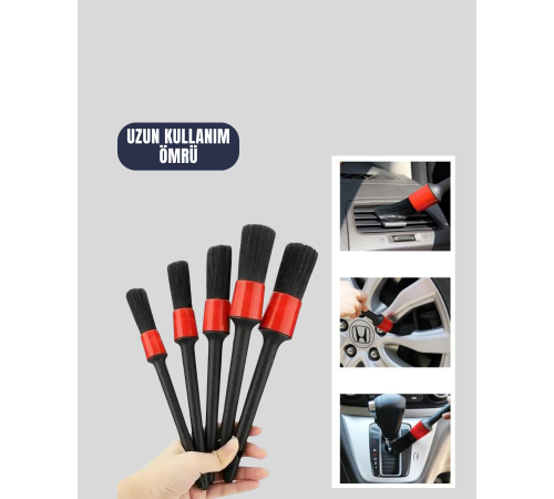 Araba Temizliği İçin 5 Parça Fırça Takımı