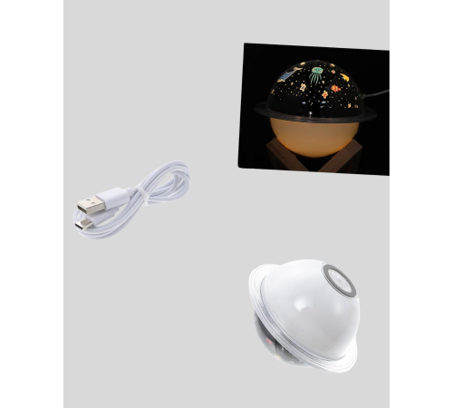 USB ile çalışan projektörlü aromaterapi nemlendirici masaüstü kullanım için uygun