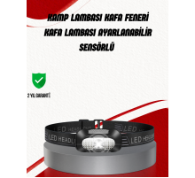 Ayarlanabilir Kafa Lambası Type-C Şarjlı Kompakt Kamp Lambası