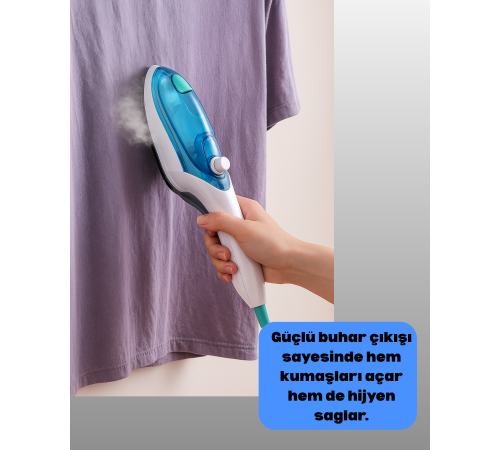 Pratik Buharlı Ütü Askıda Kullanım Kolaylığı