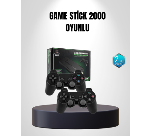20000 Oyunlu 4K Retro Game Stick – Kablosuz Çift Kollu Atari Konsolu