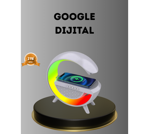 Bluetooth 5.0 Hoparlör – Kablosuz Şarj, RGB Gece Lambası ve FM Radyo