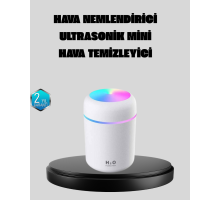 Taşınabilir USB Mini Nemlendirici – LED Aydınlatmalı, Çift Püskürtme Modu