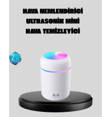 Taşınabilir USB Mini Nemlendirici – LED Aydınlatmalı, Çift Püskürtme Modu
