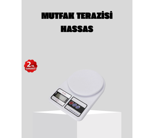 LCD Ekranlı Hassas Dijital Mutfak Terazisi – 5kg Kapasite, 1g Hassasiyet