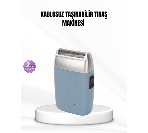 Taşınabilir Şarjlı Tıraş Makinesi – Kuru Kullanım, Özel Sakal Başlıkları