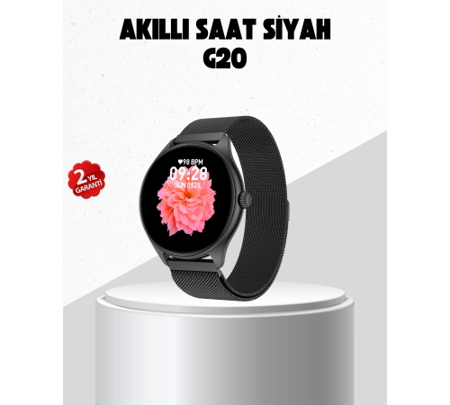 G20 Mini Akıllı Saat – iPhone & Android Uyumlu, Adım Sayar ve Uyku Takipli