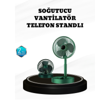 Taşınabilir Şarjlı Mini Fan – Katlanabilir Gövde, 3 Hız Kademesi