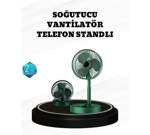 Taşınabilir Şarjlı Mini Fan – Katlanabilir Gövde, 3 Hız Kademesi