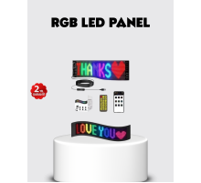 RGB LED Panel – USB Güç Girişli, GIF ve Yazı Gösterimli Akıllı Ekran