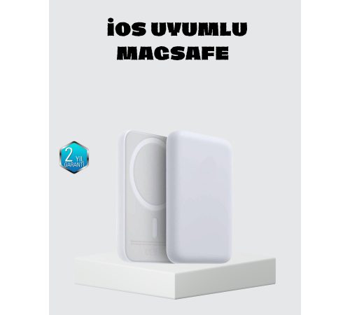 MagSafe 15W Kablosuz Hızlı Şarj, Lightning Girişli Taşınabilir Batarya