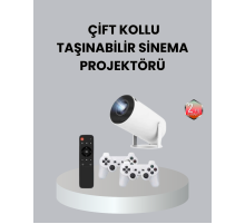 4K Wi-Fi 6 Projeksiyon Cihazı – 10.000+ Oyun Desteği, Kablosuz Bağlantı ve Çoklu Giriş Portları